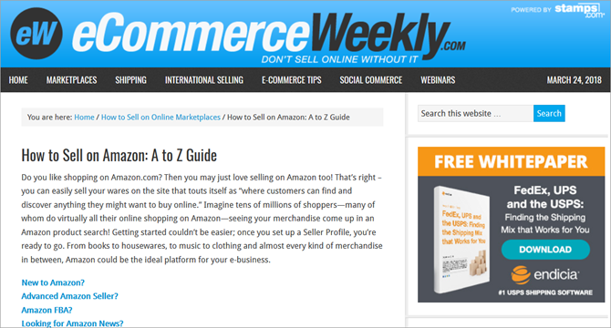 Как продавать на Amazon - eCommerceWeekly