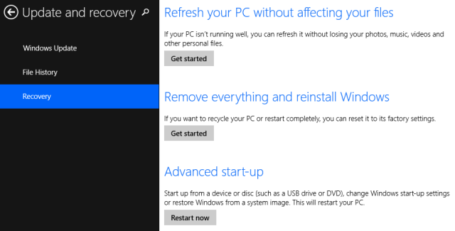 Войдите в программу установки в Windows 8.1