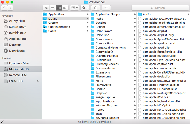 поиск файлов mac plist