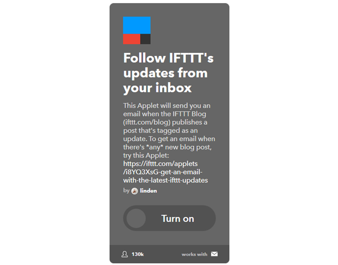 Окончательное Руководство IFTTT: Используйте Сеть's Most Powerful Tool Like a Pro 12IFTTT UpdatesToInbox