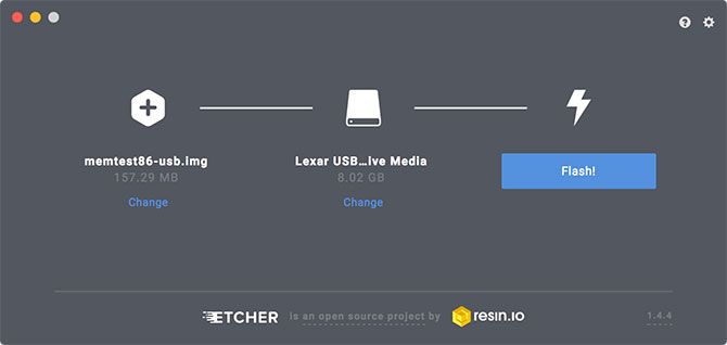 Создать загрузочный USB с Etcher
