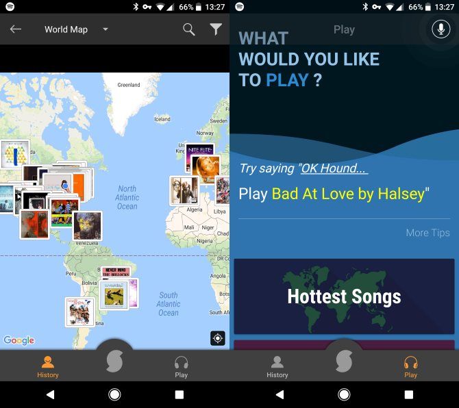 Какое приложение для идентификации музыки является King? SoundHound Map and Play