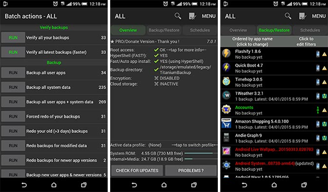 Android-приложение резервного копирования-титан