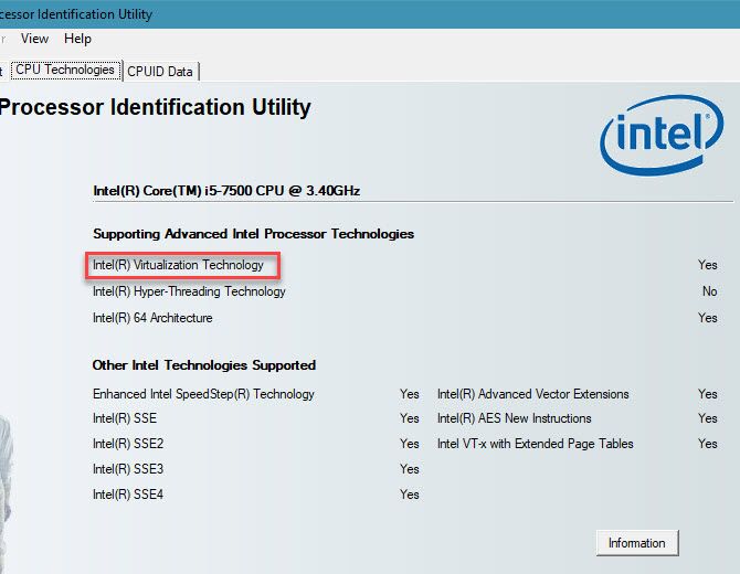 Утилита идентификации процессоров Intel
