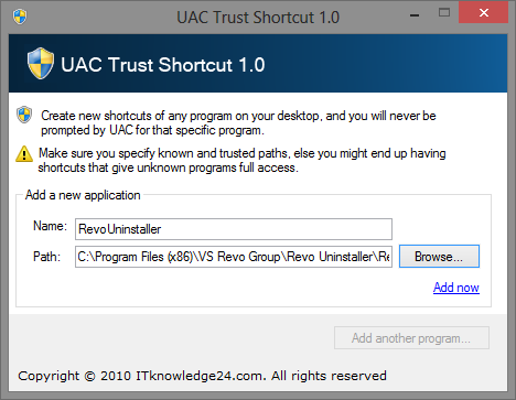 Остановить раздражающие запросы UAC - Как создать белый список управления учетными записями пользователей [Windows] Ярлык доверия UAC