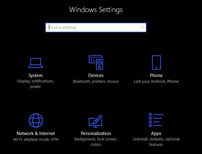обслуживание компьютера - Панель настроек Windows 10