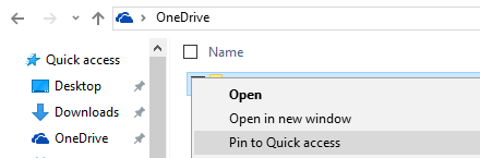 Windows 10 File Explorer Pin для быстрого доступа