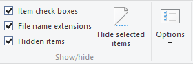 Windows 10 File Explorer Показать Скрыть файлы