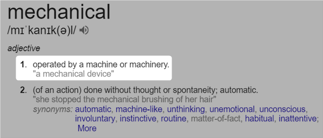 Google определил механический
