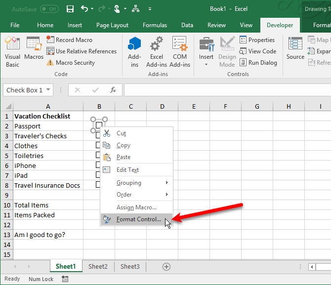 как создать контрольный список в Excel, как профи