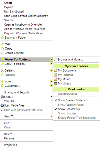 Moo0 Right Clicker - редактор меню правой кнопкой мыши