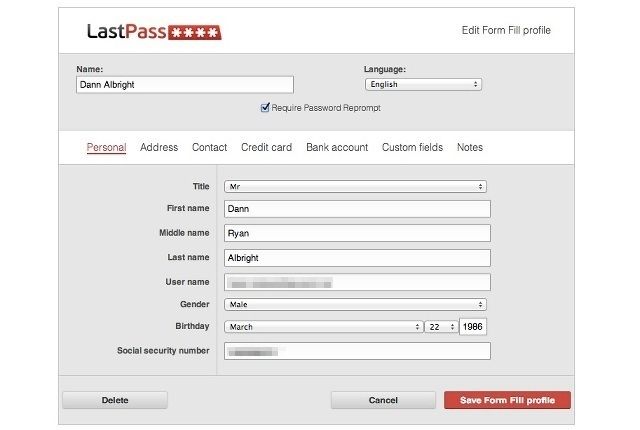 Полное руководство по упрощению и обеспечению безопасности вашей жизни с помощью LastPass и Xmarks LastPass Глава3 заполните контактную форму
