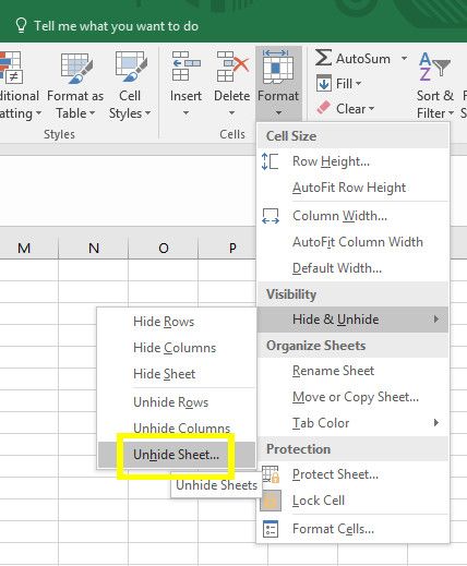 лист Excel