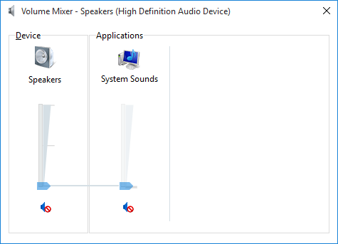 Windows 10 все звуки отключены