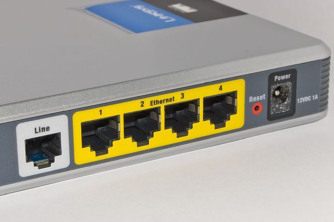 Порты Ethernet маршрутизатора