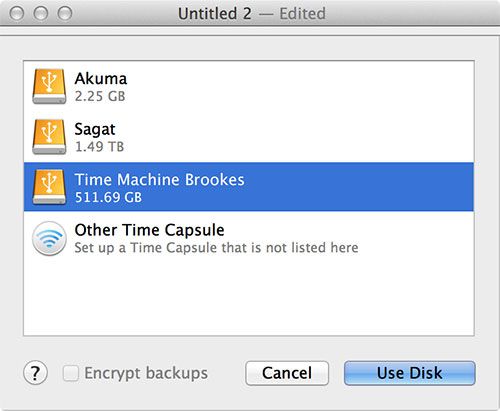 Разделите и используйте жесткий диск Time Machine для хранения файлов