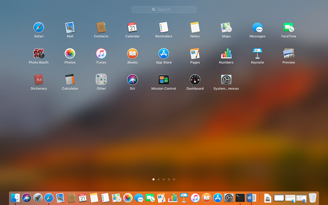 Изменить количество строк и столбцов в Launchpad на Mac