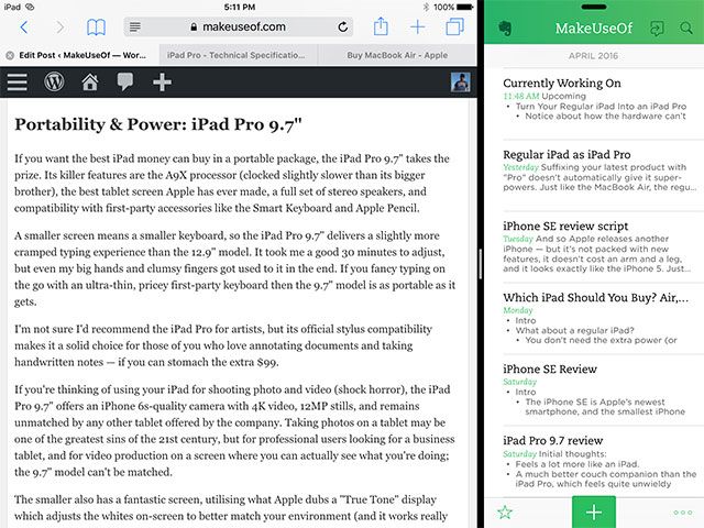 Используй свой обычный iPad как iPad Pro и получай больше Готово ios9 splitview