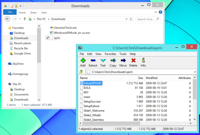 Экстракт-Windows-XP-режим-изображения из-установщика