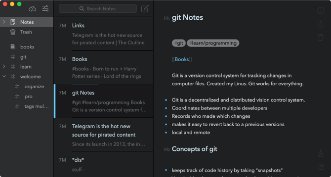 dark image notes for mac