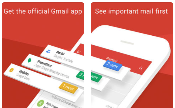 Приложение Gmail для iOS