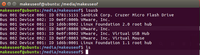 Используйте команду lsusb в Linux