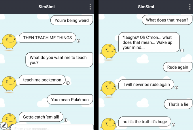 simsimi-Chatbot-скриншот