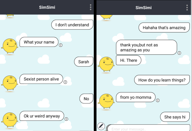 simsimi-Chatbot-разговор