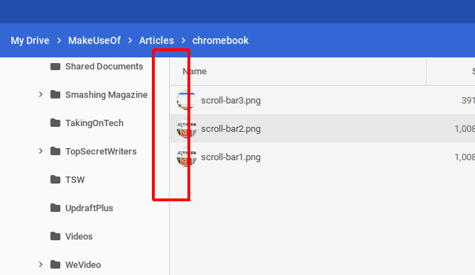 Исправление Chromebook Annoyances - автоматическое скрытие полос прокрутки