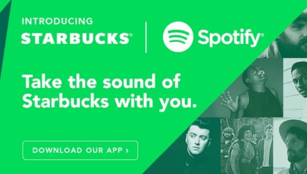 Spotify приложения интеграции Starbucks