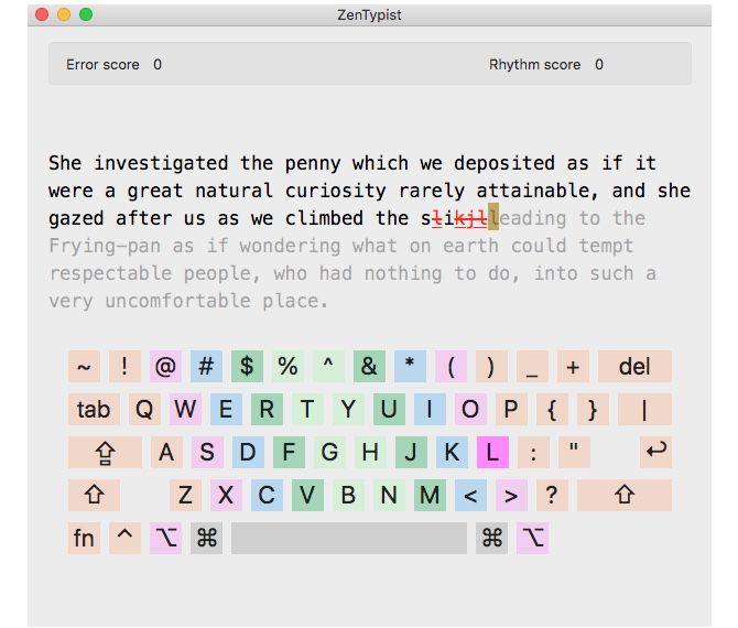 Приложение ZenTypist Typing для Mac