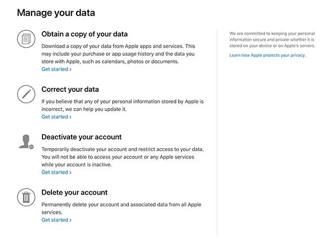 Конфиденциальность Apple: управление вашими данными