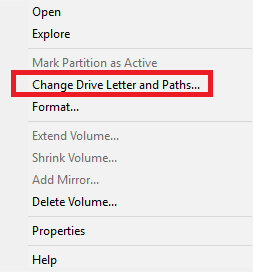 Как изменить буквы диска в букве диска управления дисками Windows