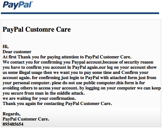 PayPal-почта-фишинг-мошенники
