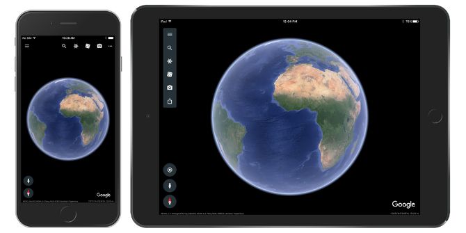 Новая версия Google Планета Земля теперь доступна на iOS