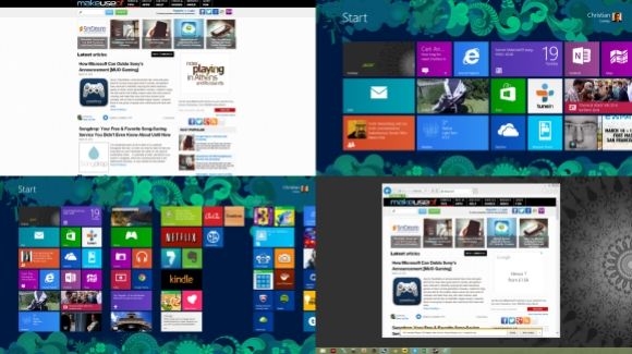начальный экран Windows 8