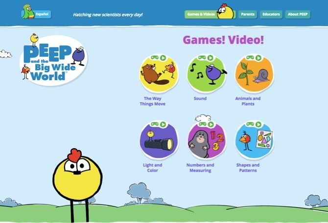Развивающая игра для детей - Peep And The Big Wide World
