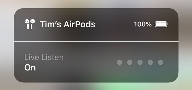 iOS 12 Live Listen