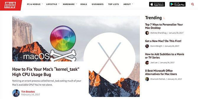 Более 20 веб-сайтов Каждый фанат Apple должен сделать закладку makeuseof mac