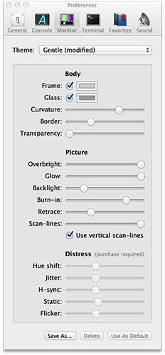 Cathode & Blinky: сексуальные винтажные замены для терминала и TextEdit [Mac OS X] monitor1