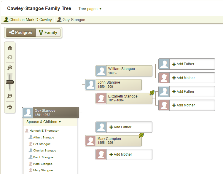 Исследуй свое семейное древо онлайн Семейное древо image1