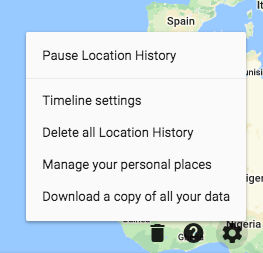 Как просмотреть и удалить историю местоположений в настройках местоположения Google Maps