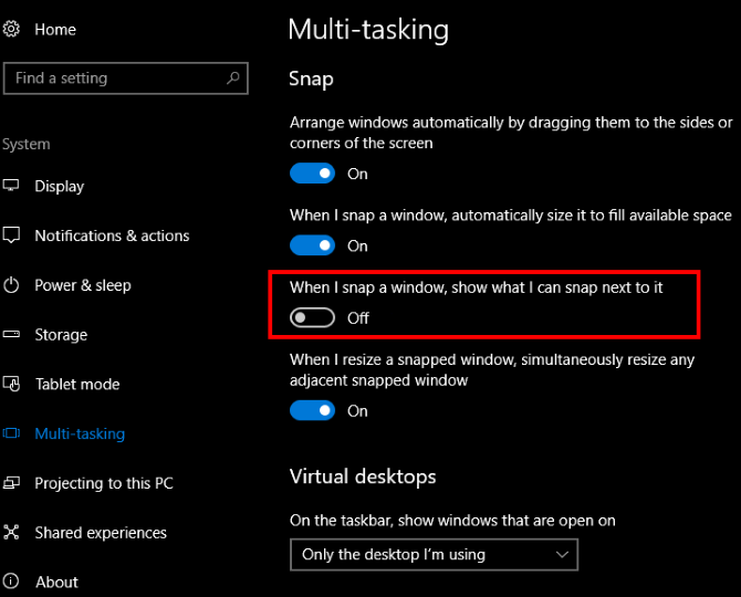 Как сделать привязку окна в Windows 10 менее раздражающей с помощью одной настройки Windows 10 Отключить настройку привязки