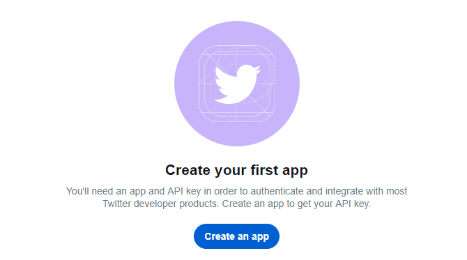 Создать приложение в Twitter