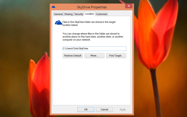 въезду SkyDrive-папку-на-Windows-8.1