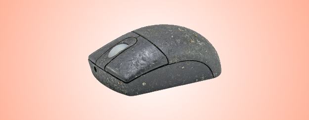 грязная компьютерная мышь