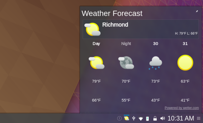 Linux погода