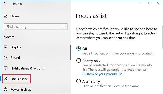 Как использовать Windows Focus Assist (ранее тихие часы) Focus Assist
