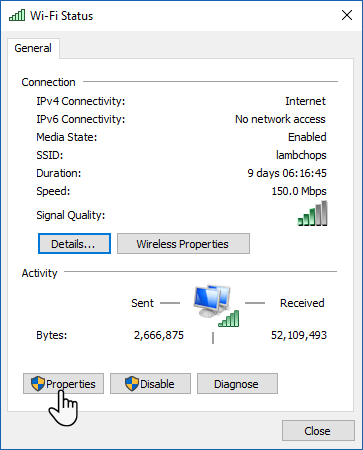 Как отключить Wi-Fi при подключении Ethernet в Windows 10 WiFi Status 1