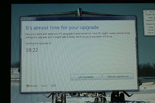 Windows 10 Время для обновления